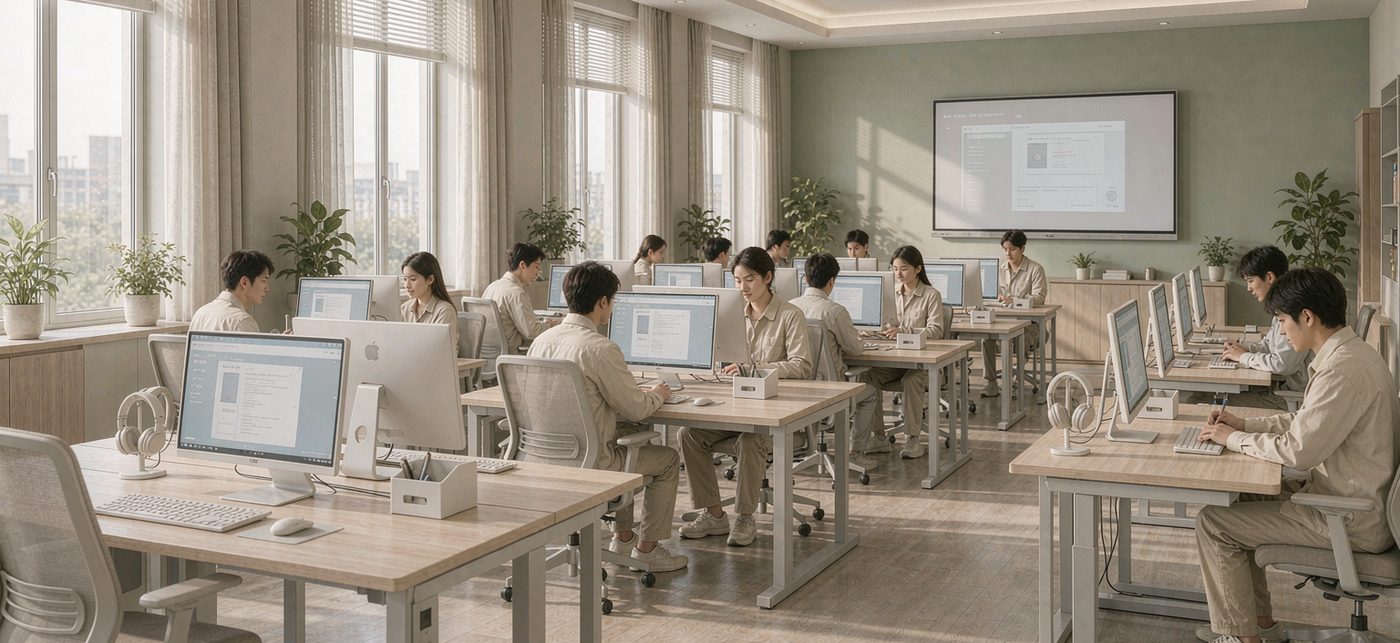 英語商務函電教學實訓平臺課堂場景